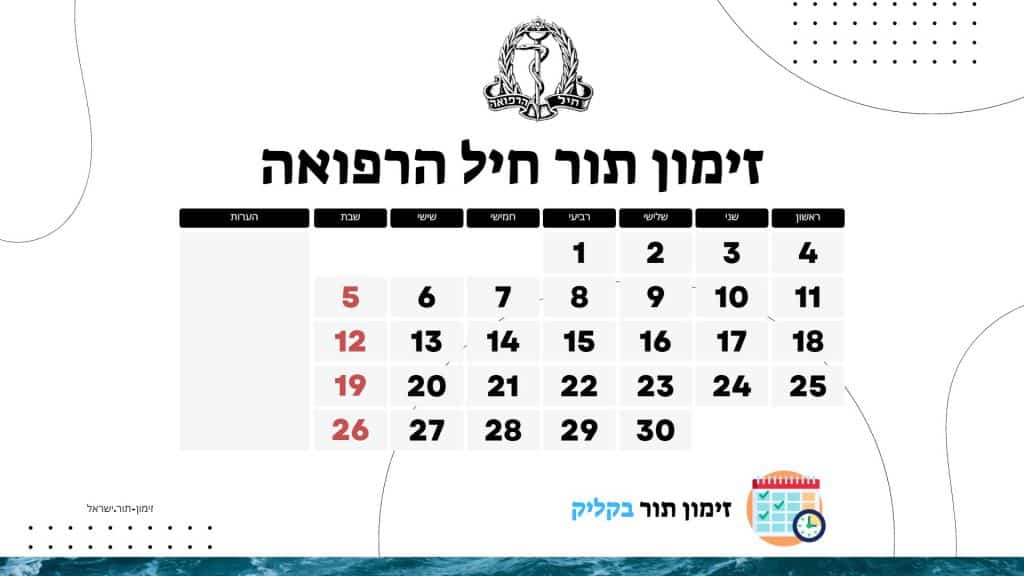 זימון תור חיל הרפואה