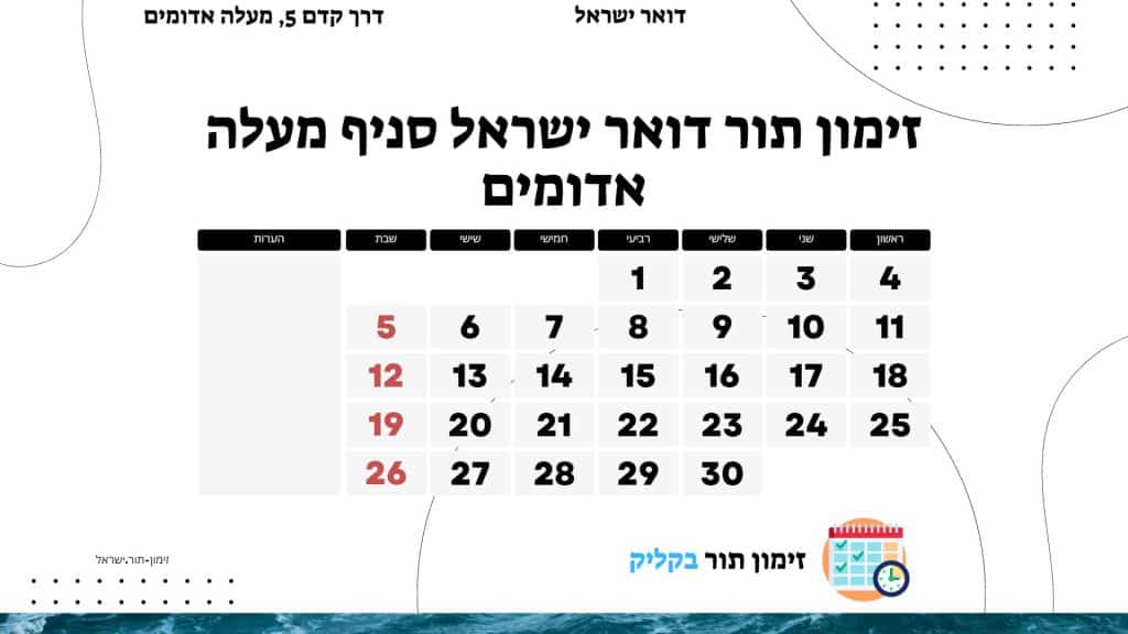 זימון תור דואר ישראל סניף מעלה אדומים